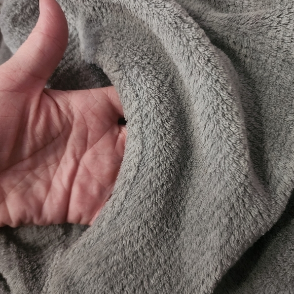 Patagonia Re-Tool Fleece Pullover Jacket Snap Buttons Girl's Size XL (14) Grey - Picture 5 of 11